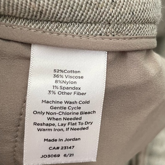 Talbots Marled Gray Soft Knit Cuffed Pants Womens Size 2X Petite - Picture 9 of 9